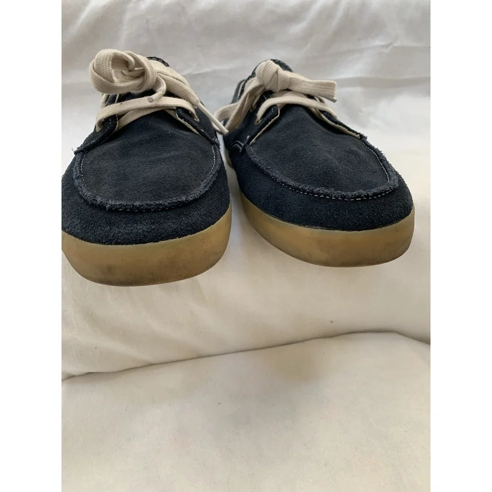 Reef Deckhand Shoes Navy Loafers Boatshoes US Men's Size 9 White Laces